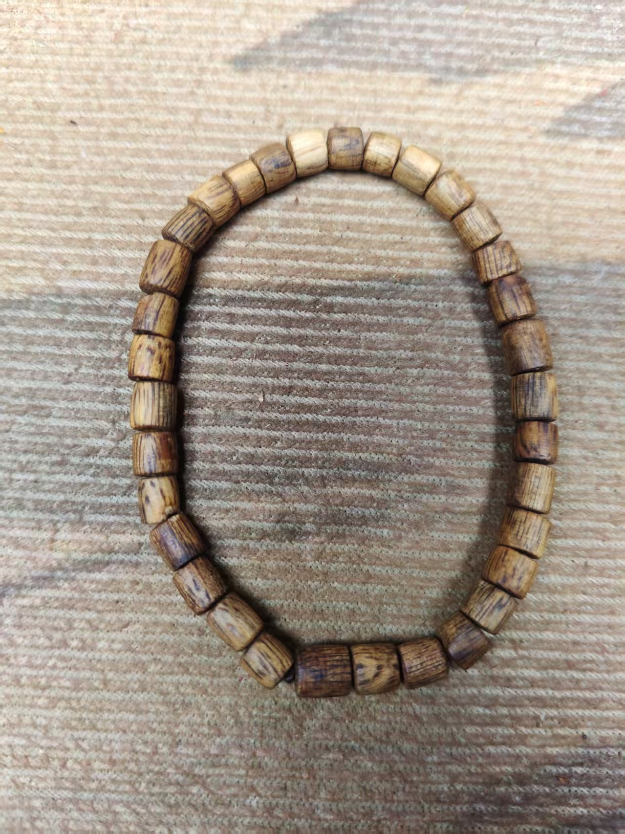 增香沉香木沉香木单圈桶珠手串0.6