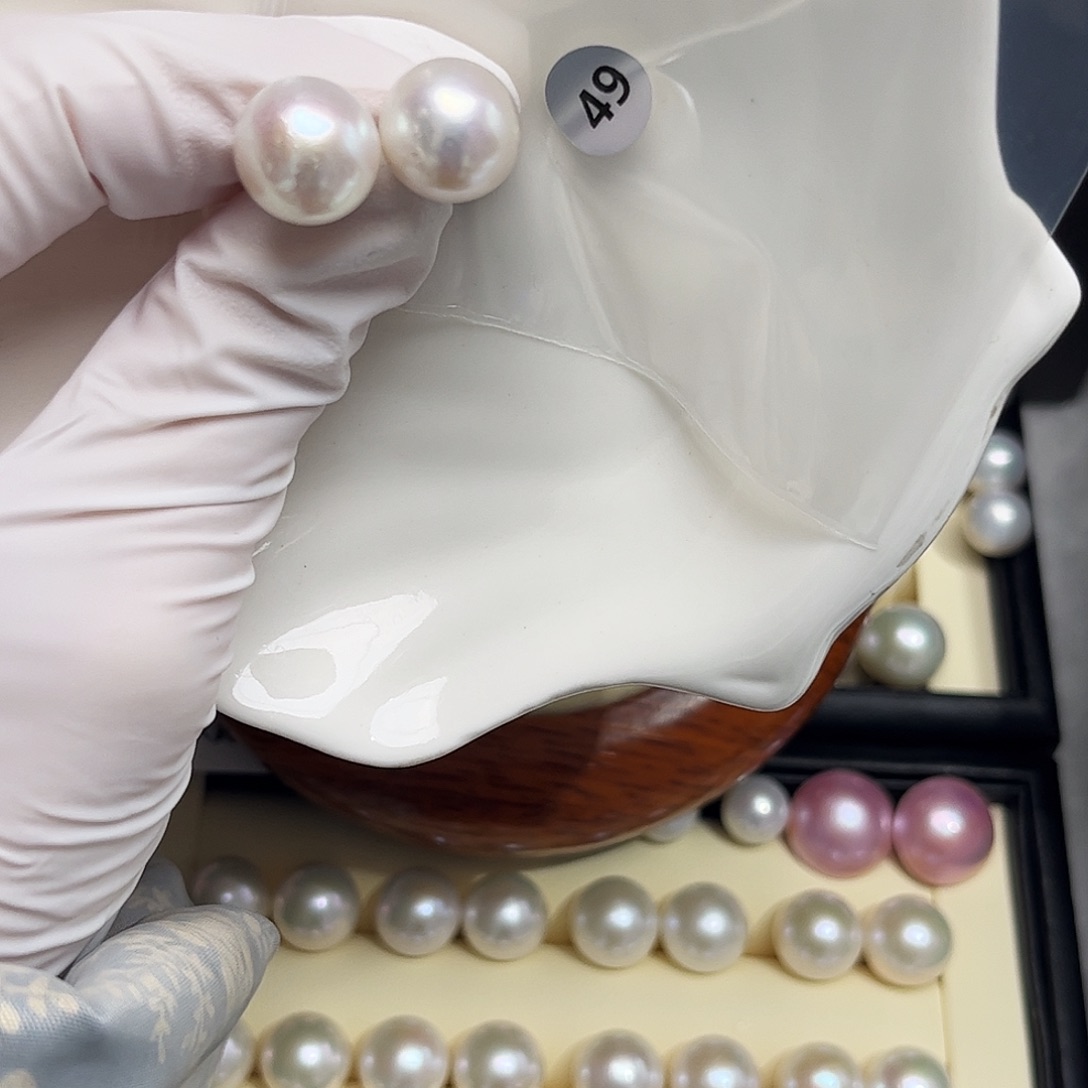 耳饰淡水珍珠银S925镶嵌