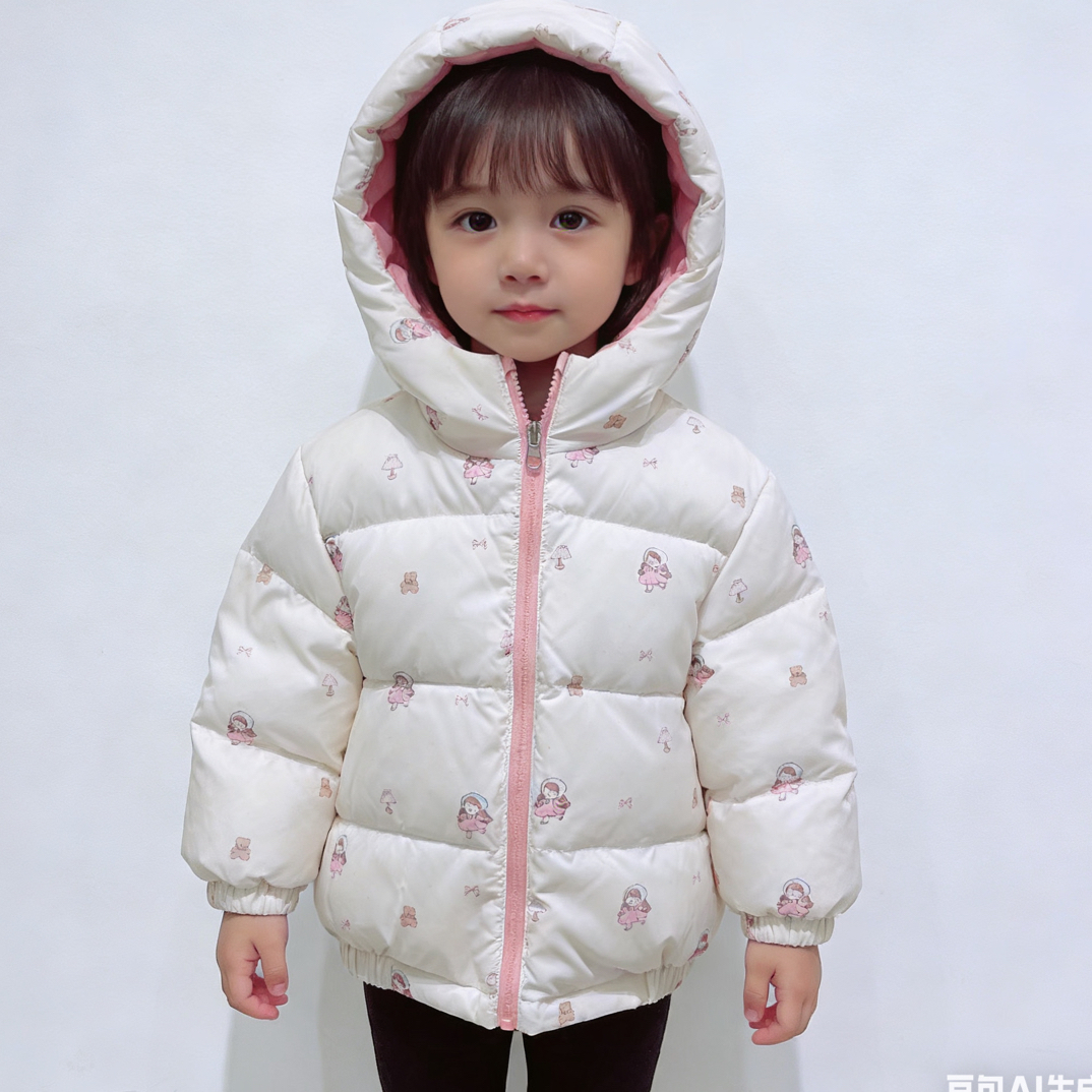 759冬季新款小童儿童双面穿羽绒服