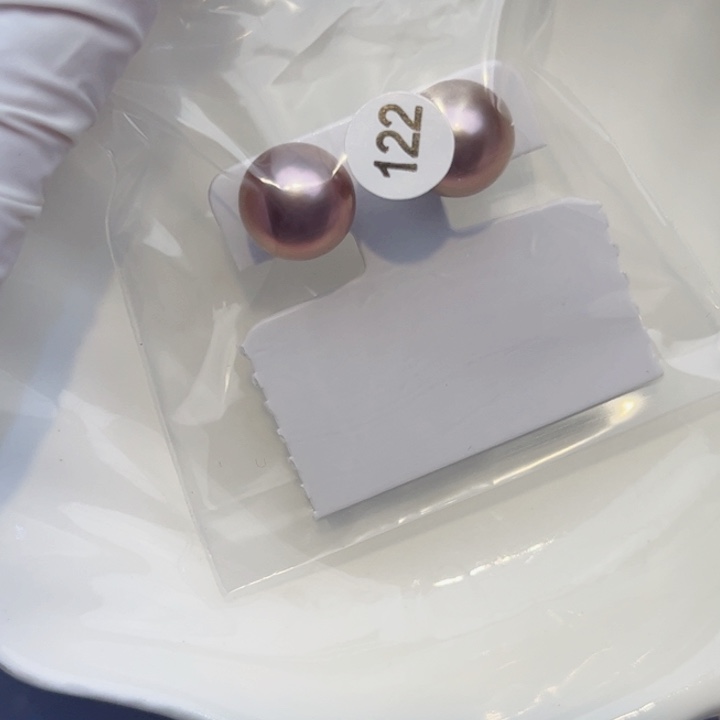 淡水珍珠耳饰银S925镶嵌