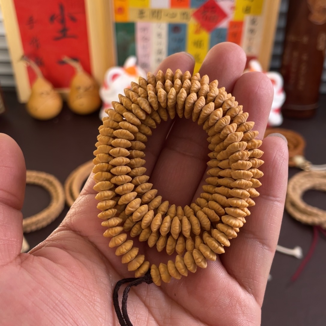 柏香籽/百香籽吊坠金叶莲花 金蝶