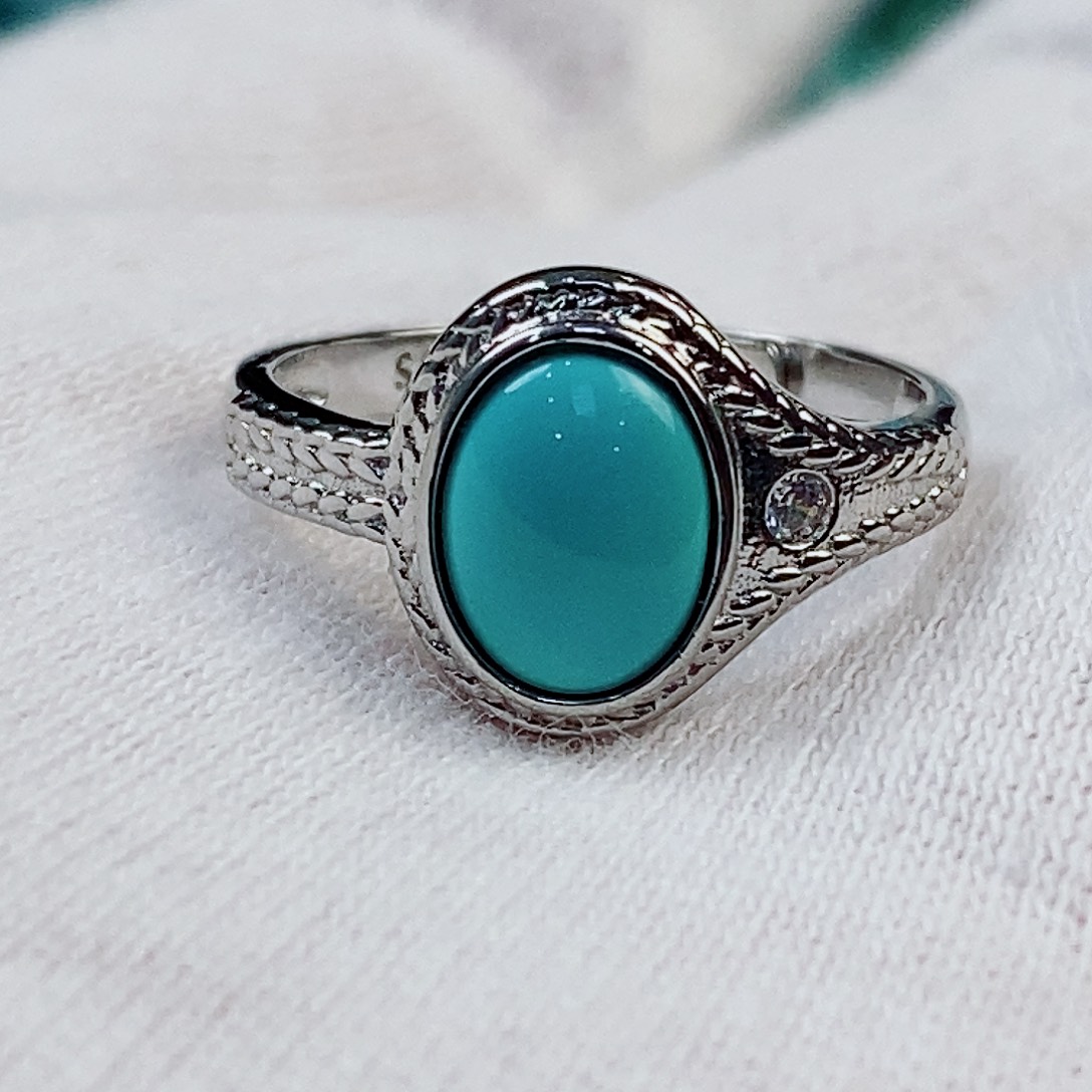 绿松石银S925镶嵌珠宝奇石