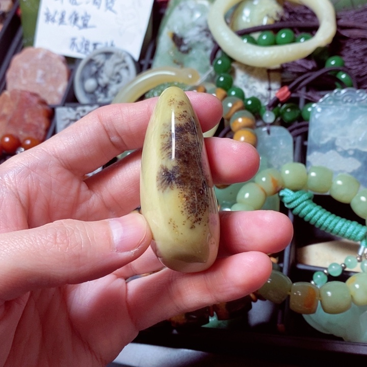 蛇纹石玉颈饰未镶嵌
