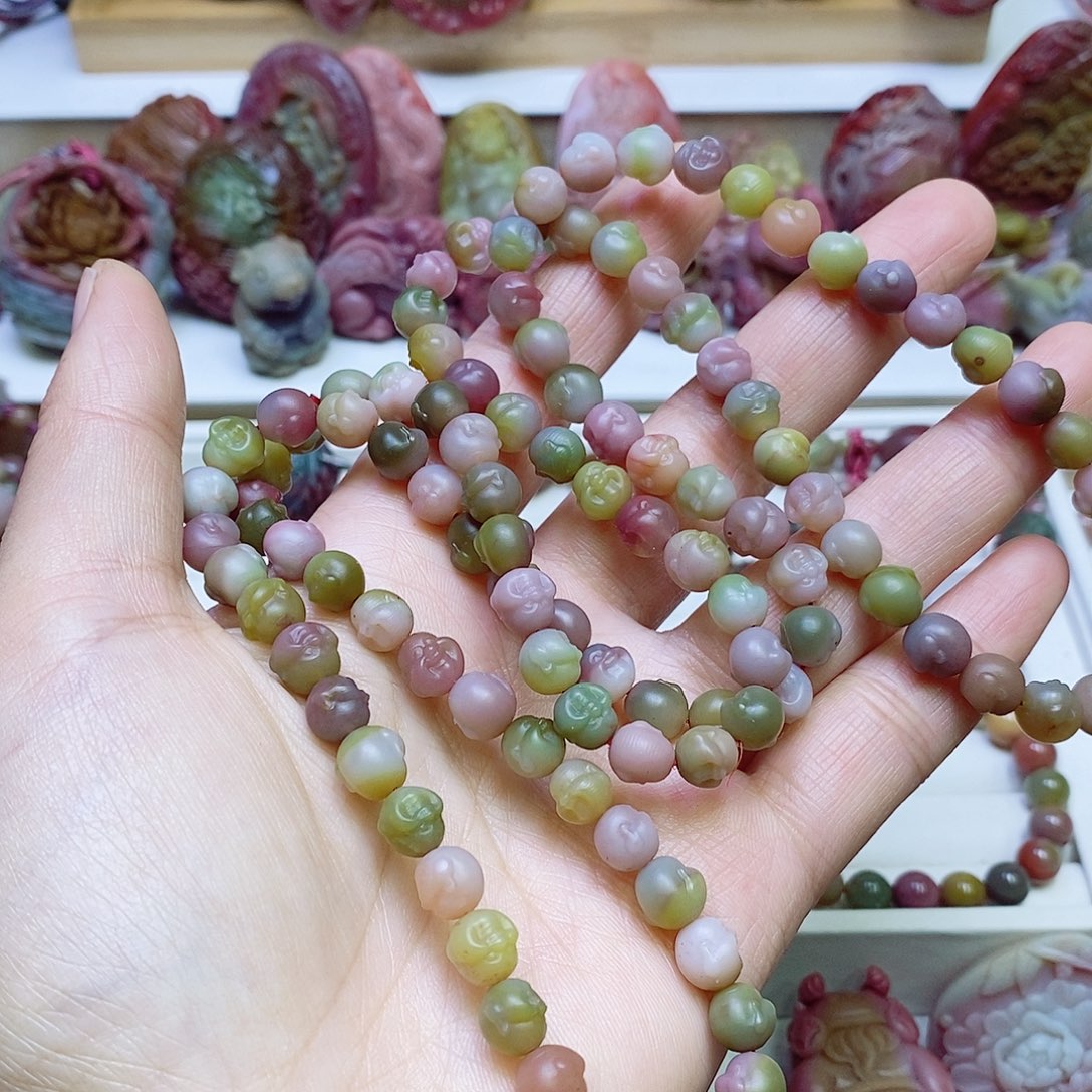 玛瑙/玉髓盐源玛瑙手链未镶嵌