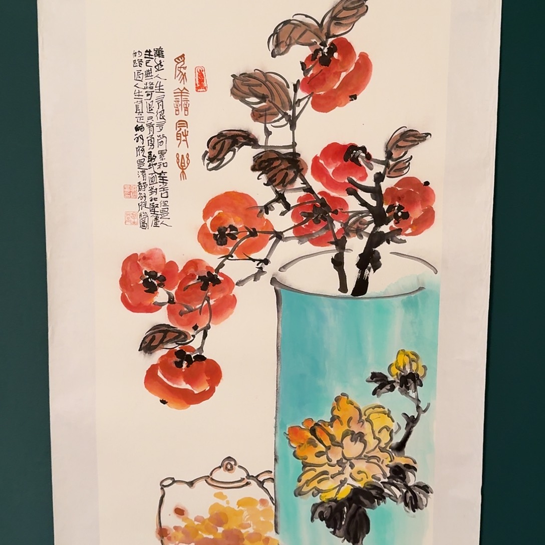 国画邹联富老师的作品