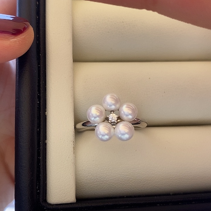 淡水珍珠颈饰银S925镶嵌