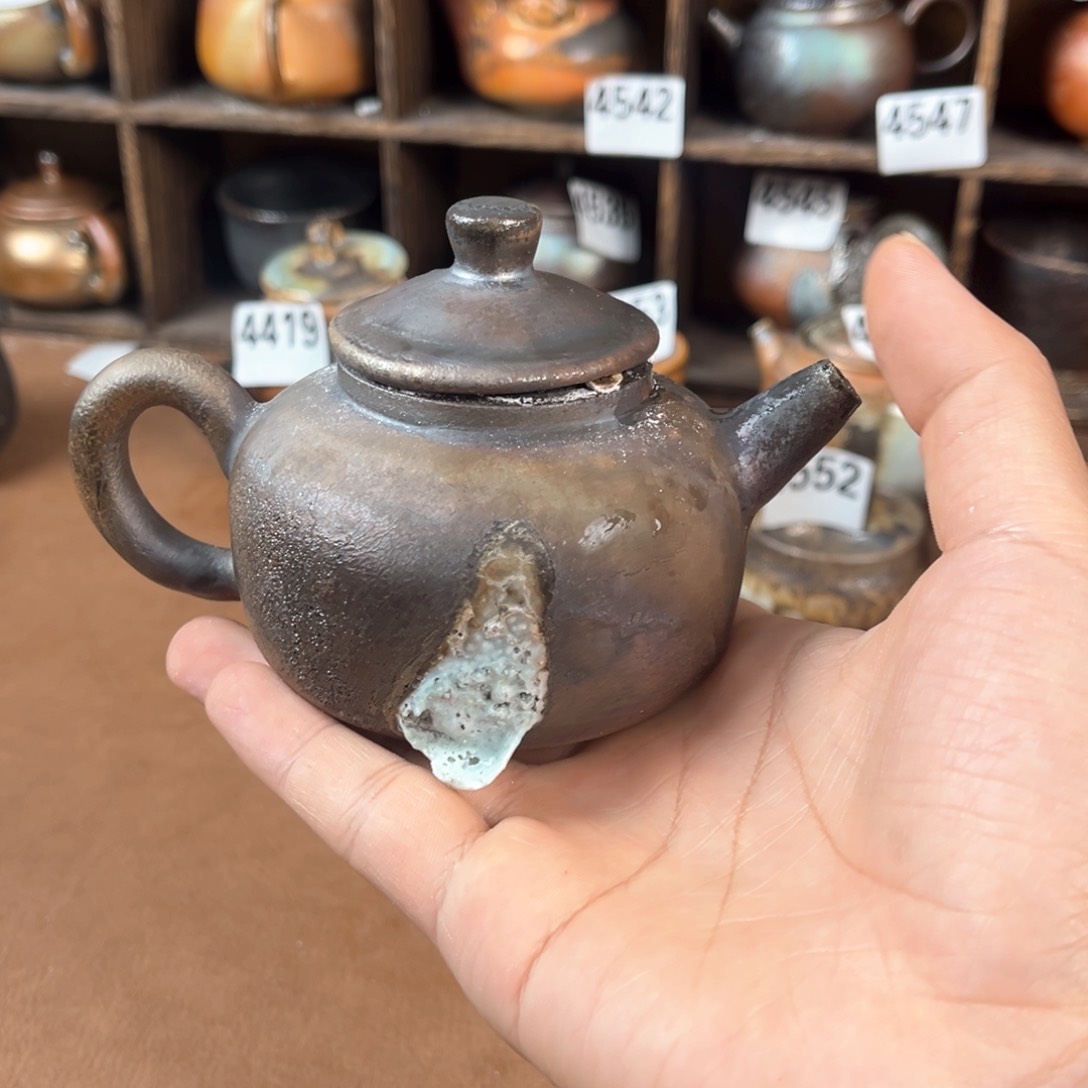 杯安***袋柴烧茶器主人壶