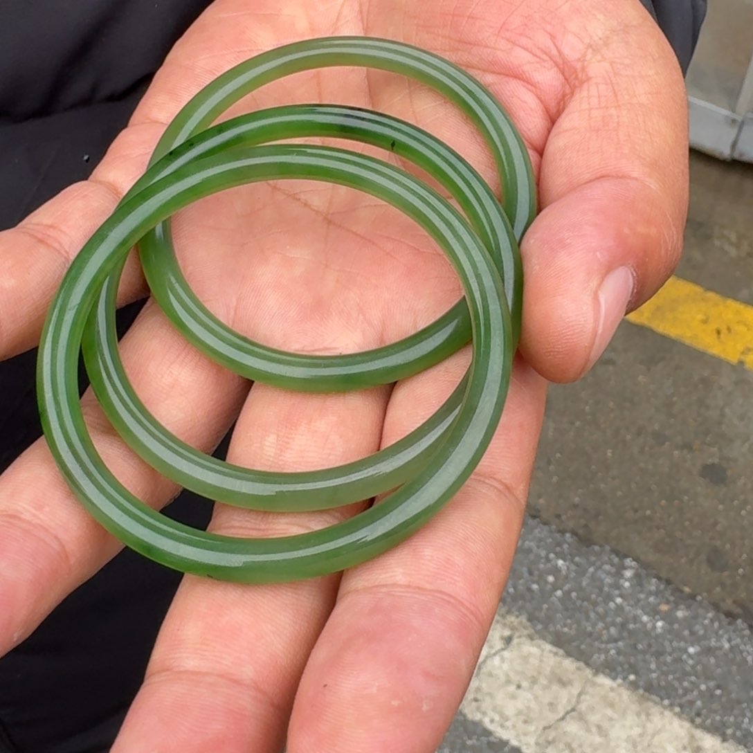 和田玉未镶嵌手镯多样性发货拍一发一