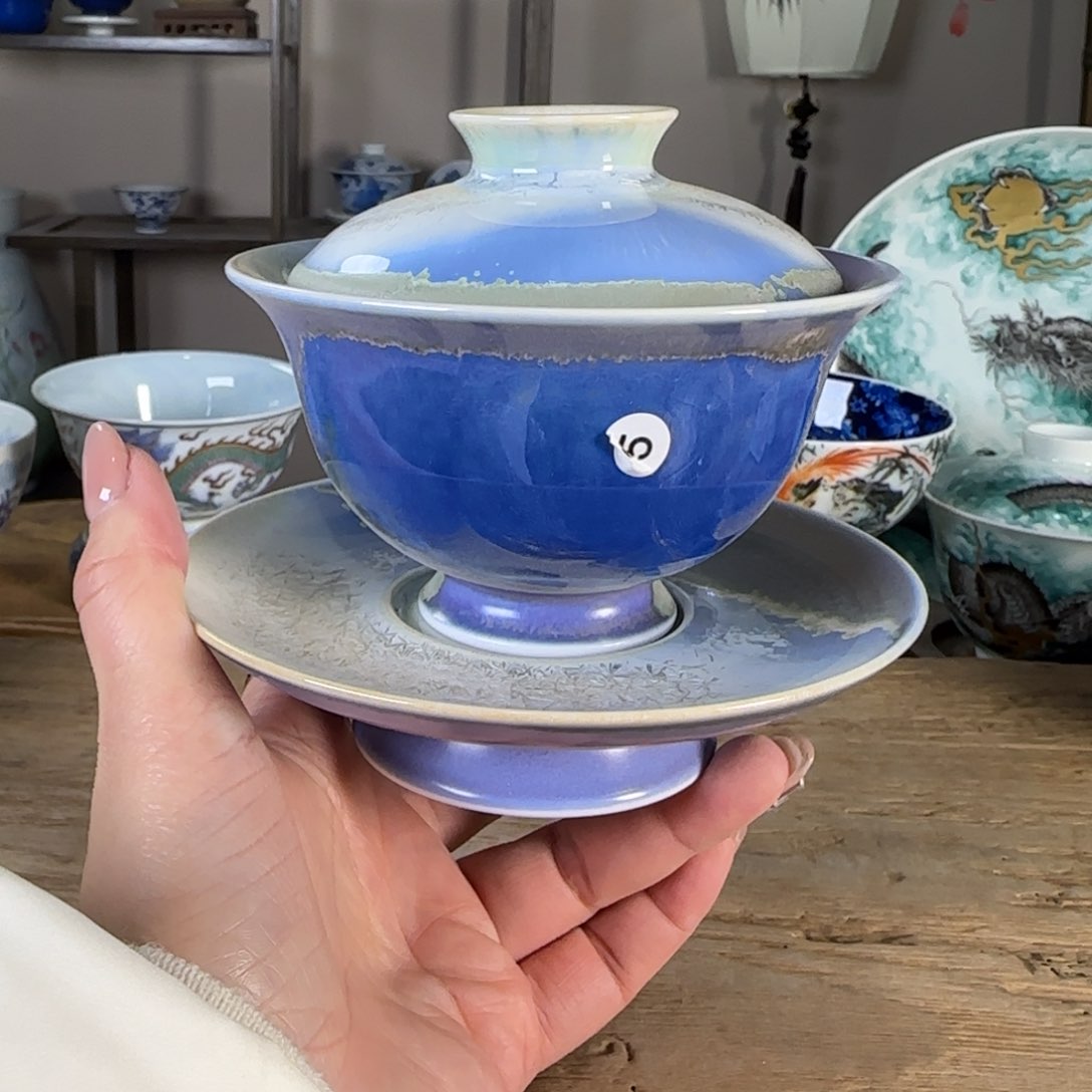 杯景德镇陶瓷柴烧多人