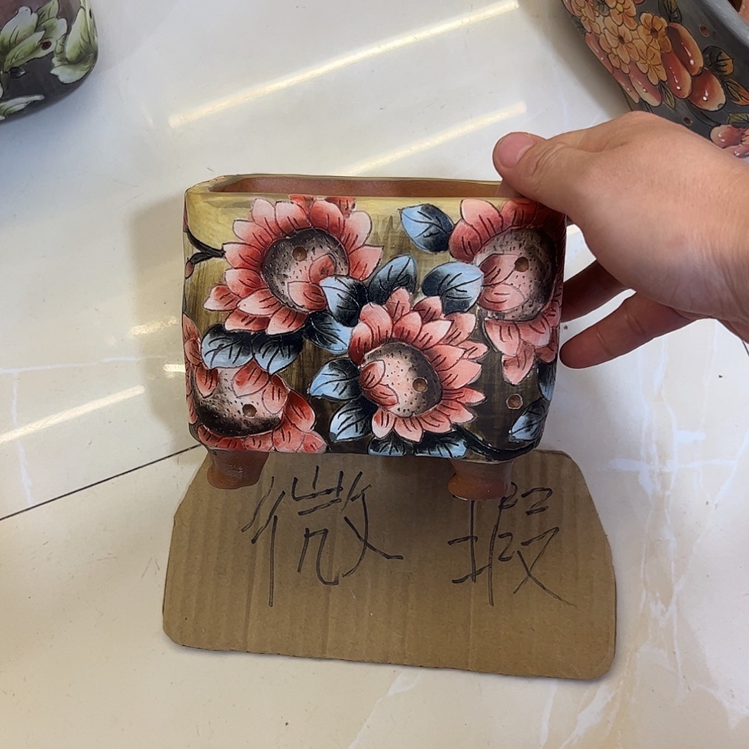 景德镇炫彩手绘口13*8.5高11