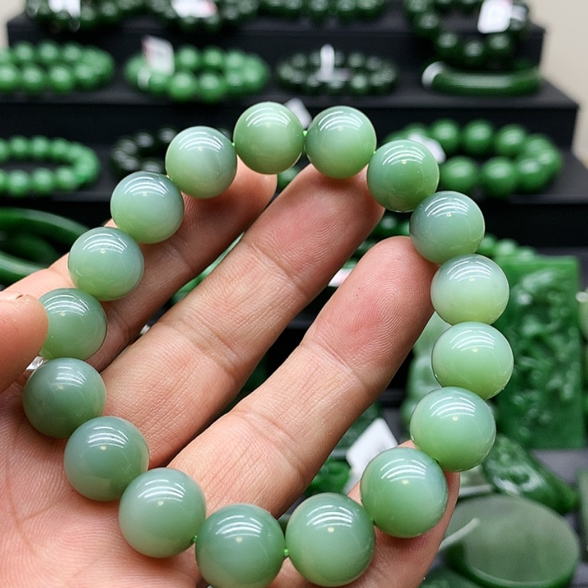 【闪购商品】和田玉（碧玉）手链未镶嵌
