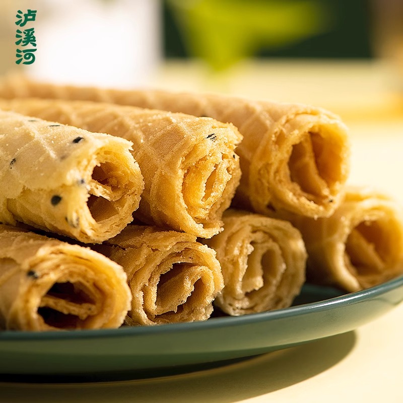 泸溪河酥皮蛋卷360g中式传统糕点手工休闲美零食小吃