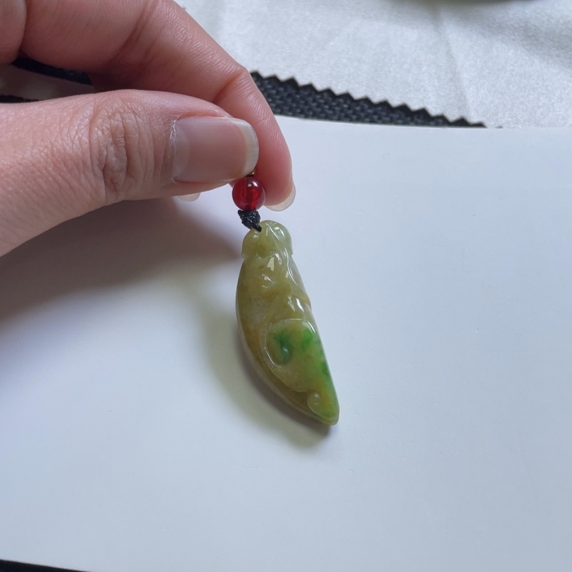 【闪购商品】翡翠颈饰银S925镶嵌黄➕绿福瓜