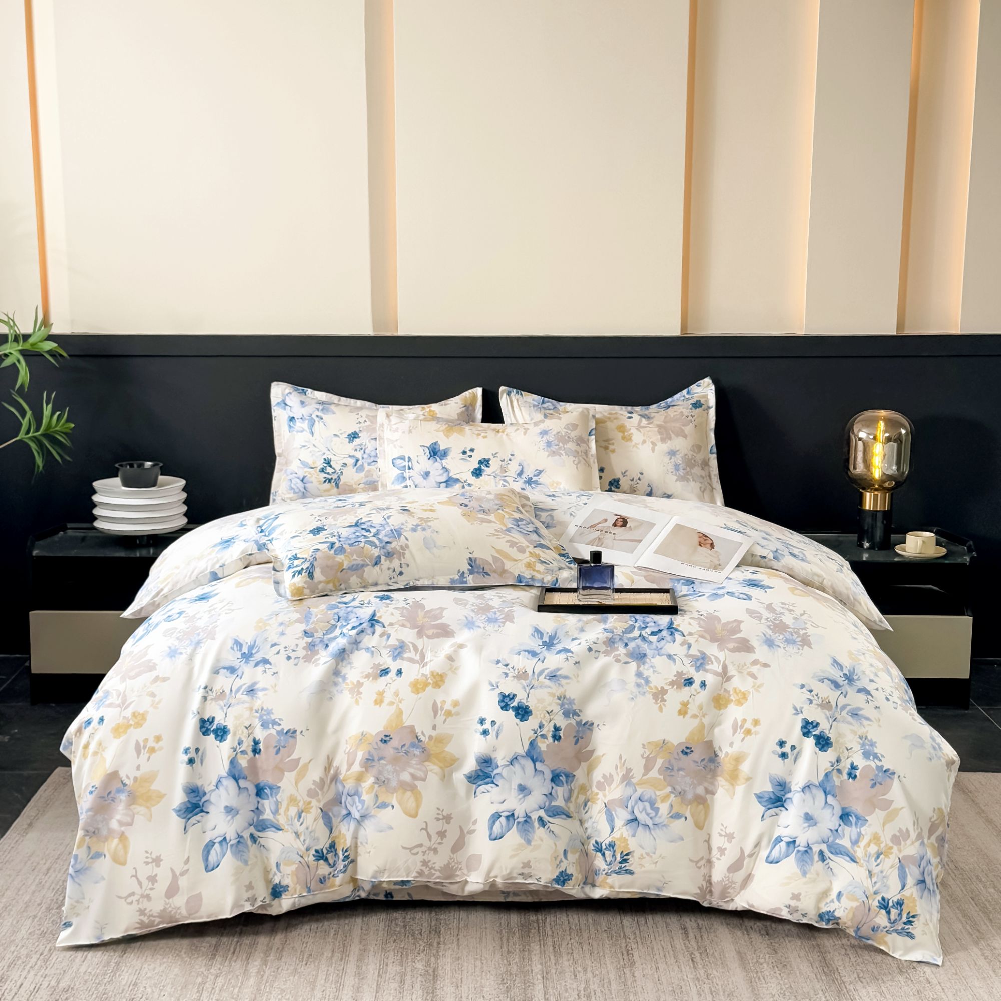 30天试睡！！YOUDAMAO/2025青衿花序系列简约亲肤四件套