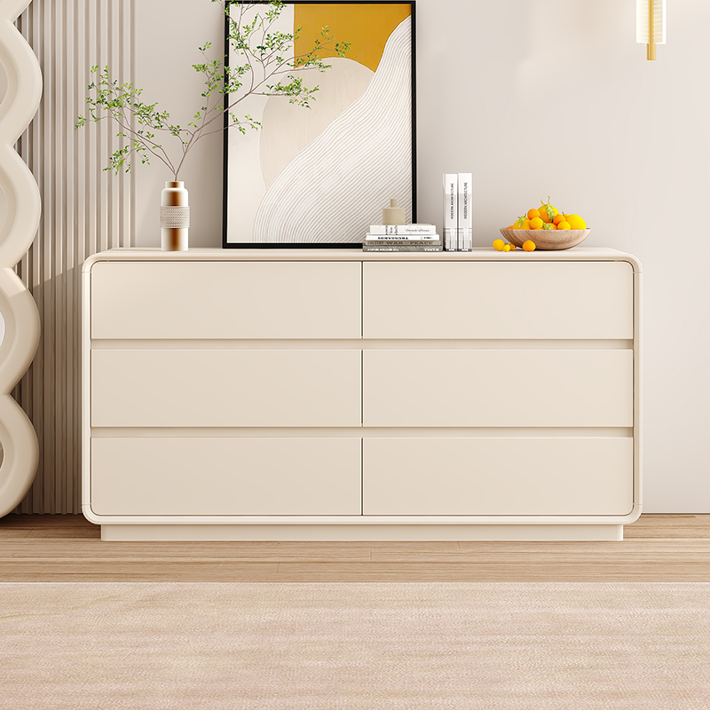 GULEJAR/顾乐家轻奢斗柜奶油风五六斗柜卧室储物柜玄关柜抽屉式