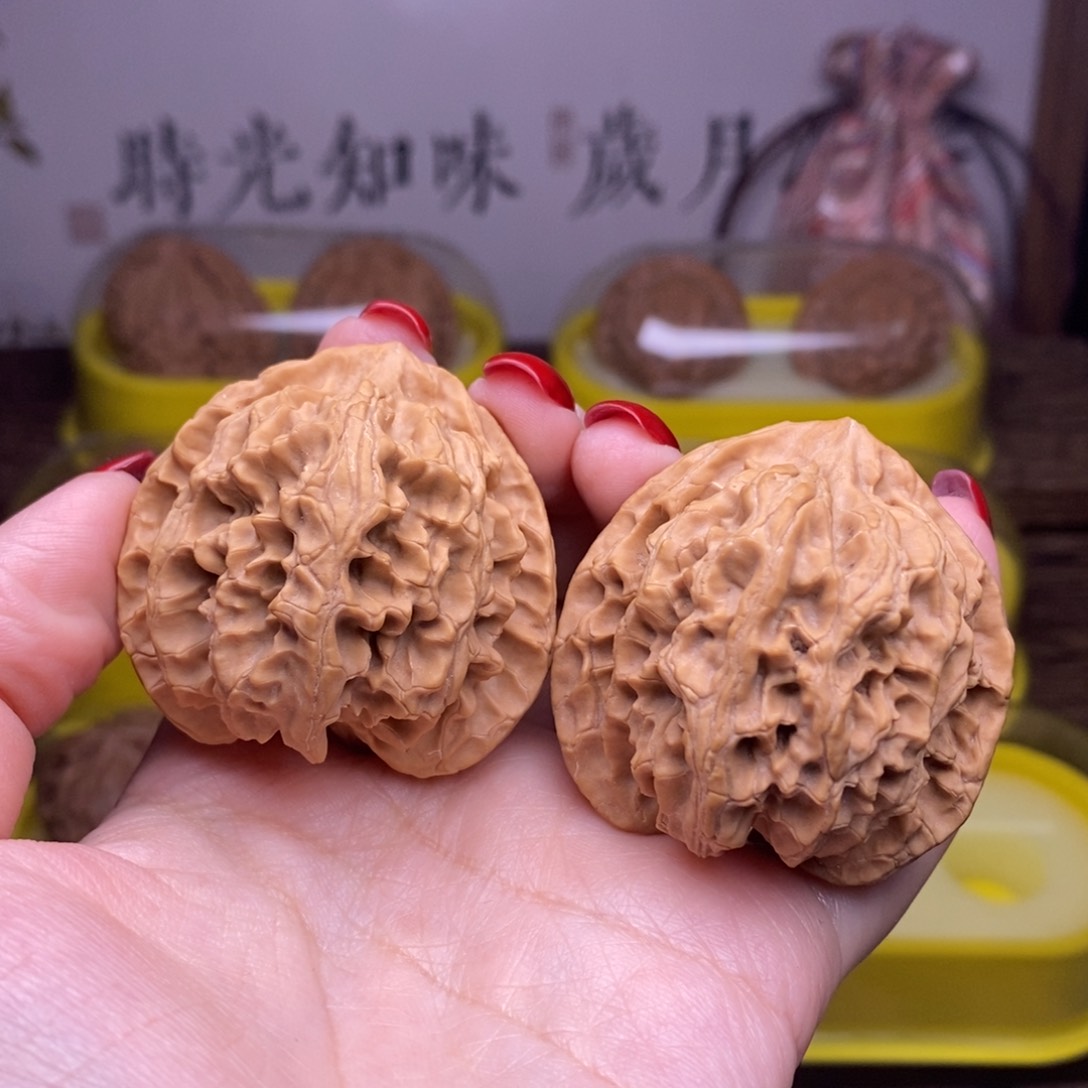 文玩核桃把件全品42.5尺原桩苹果园一代1