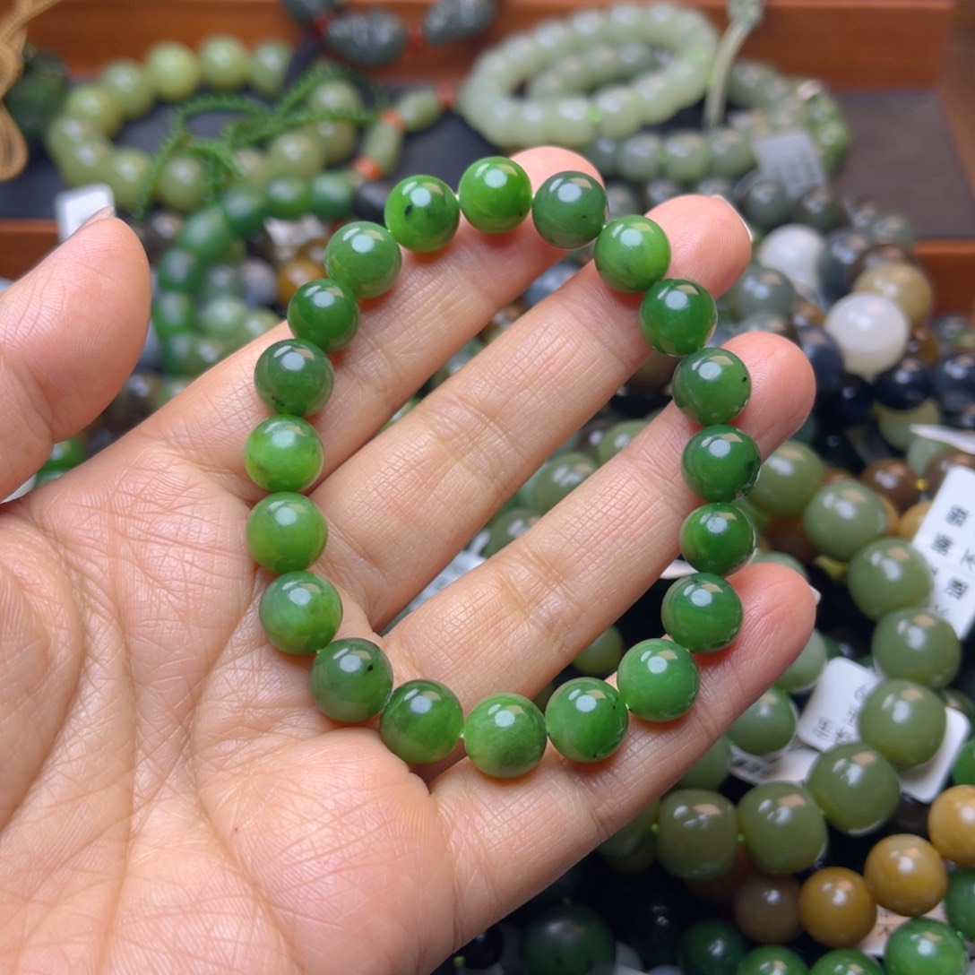 和田玉未镶嵌手链