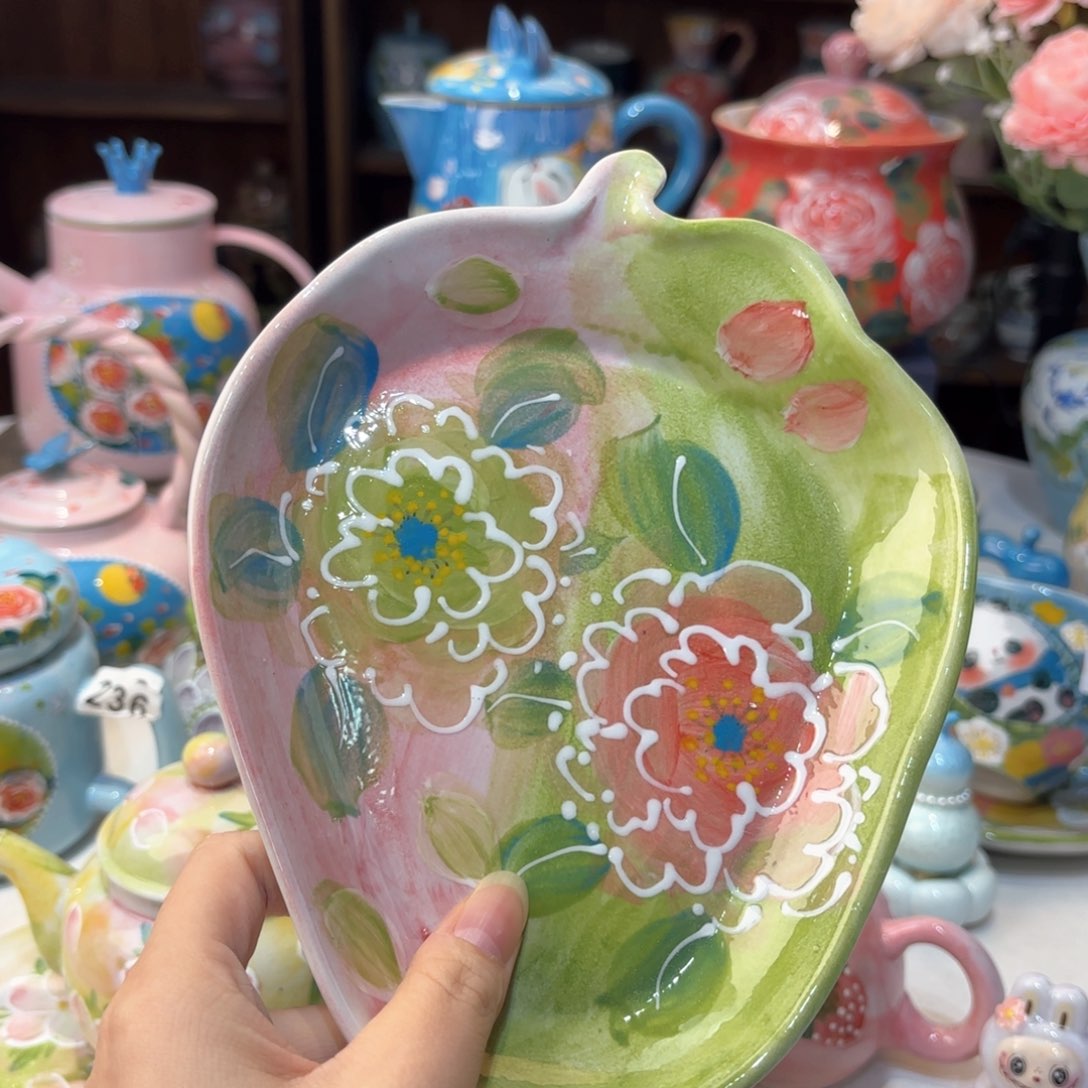 景德镇手绘高温釉下彩陶瓷茶具
