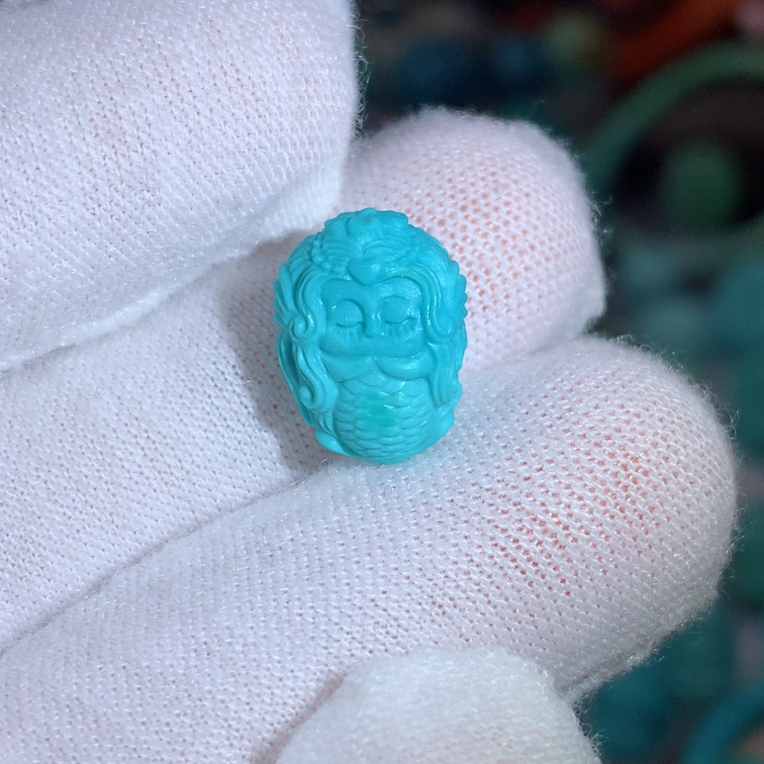 绿松石珠宝奇石18K金镶嵌