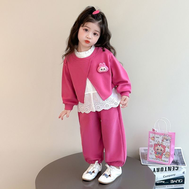 女童2025新款早秋装套装儿童超好看穿搭女宝秋季休闲卫衣两件套