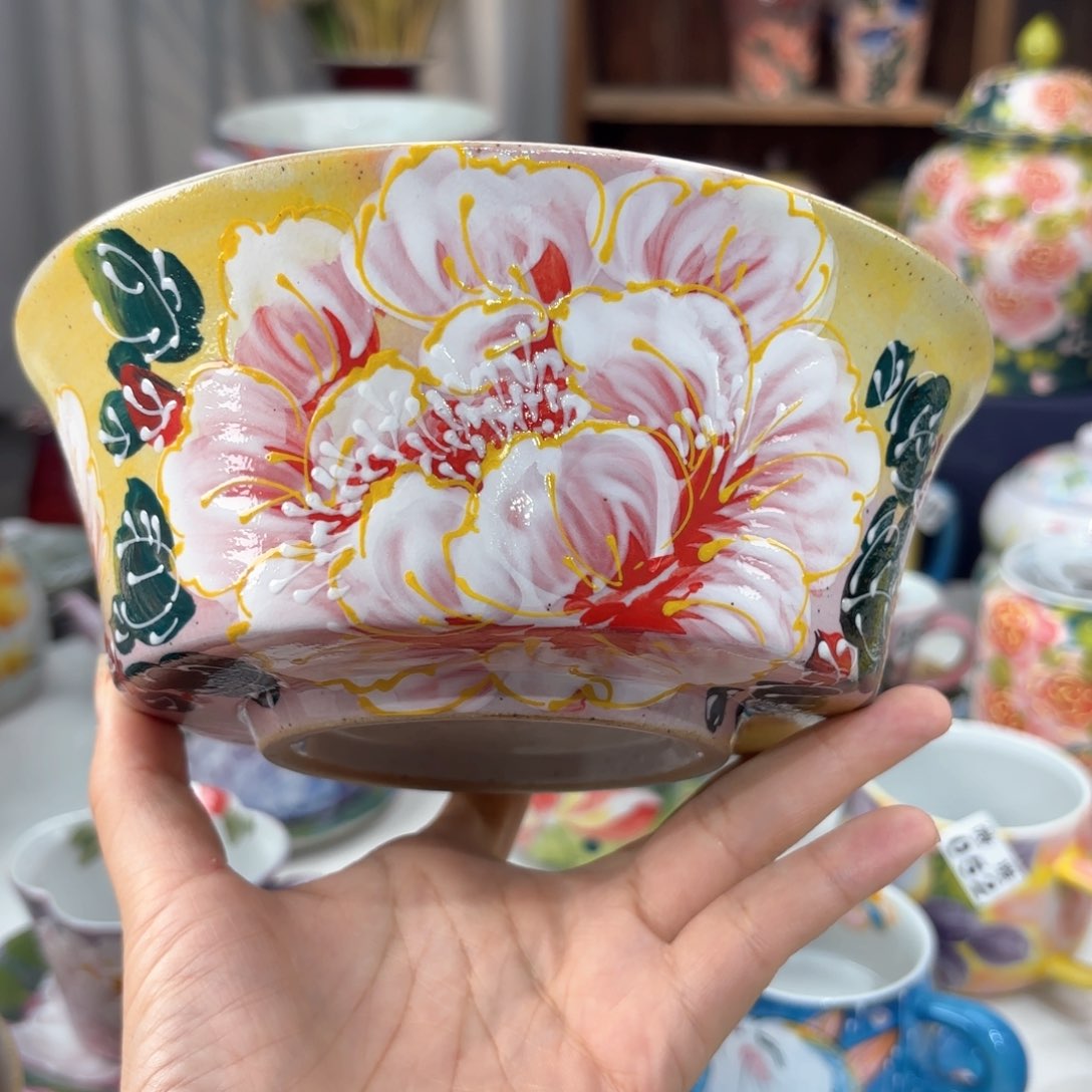 景德镇手绘高温釉下彩陶瓷茶具
