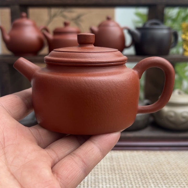 紫砂茶壶宜兴原矿紫砂全手德钟150CC