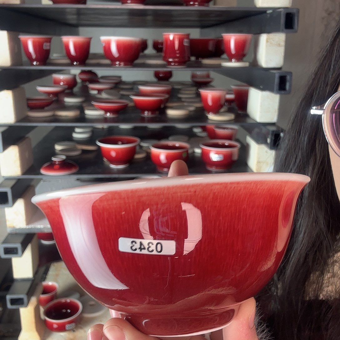 瓷片景德镇郎红陶瓷