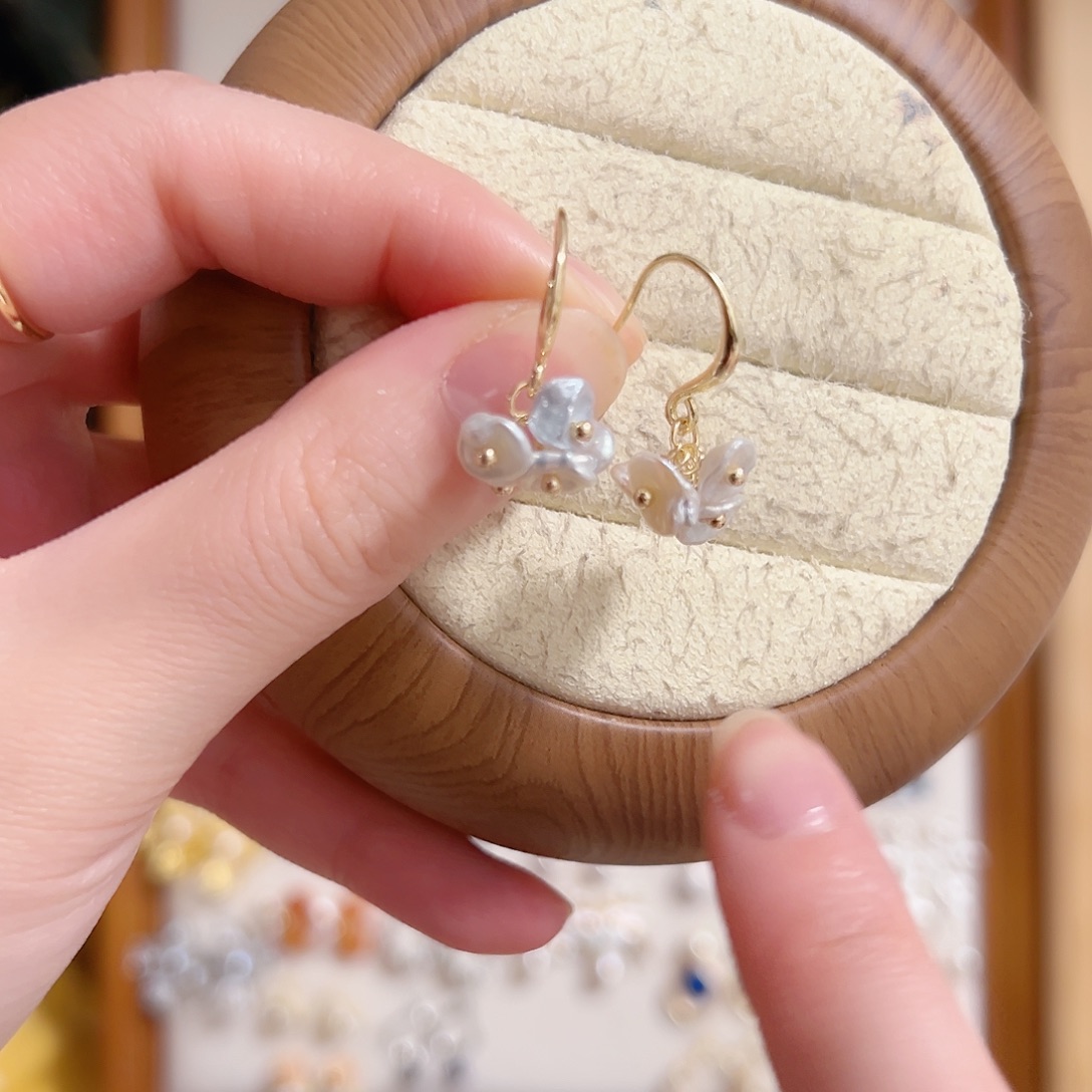 原创手作淡水珍珠银S925镶嵌