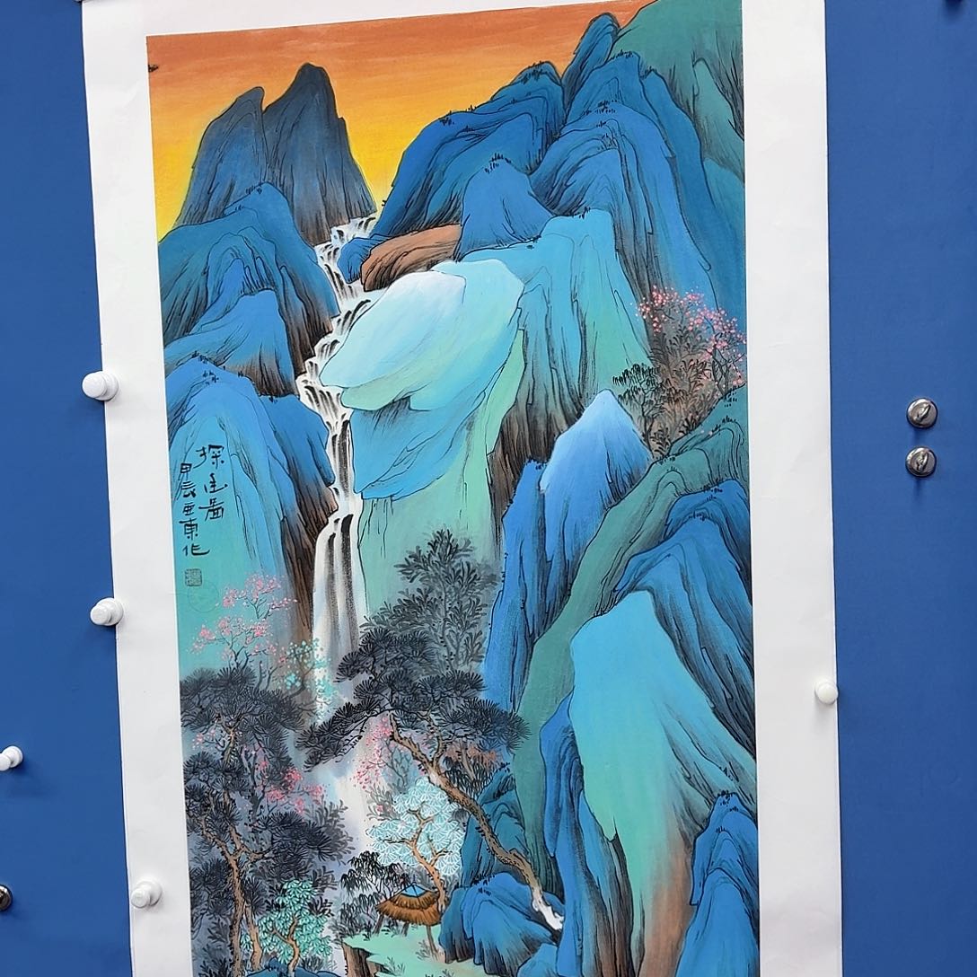 国画多次参加国内外国际