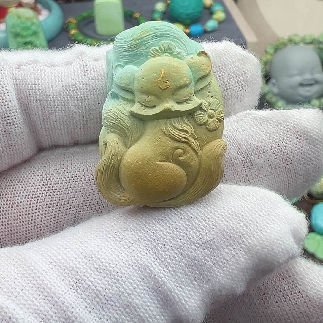 绿松石菜籽黄绿松石Z未镶嵌