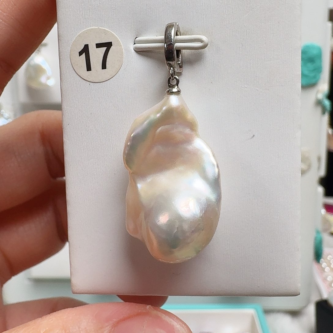 淡水珍珠颈饰银S925镶嵌