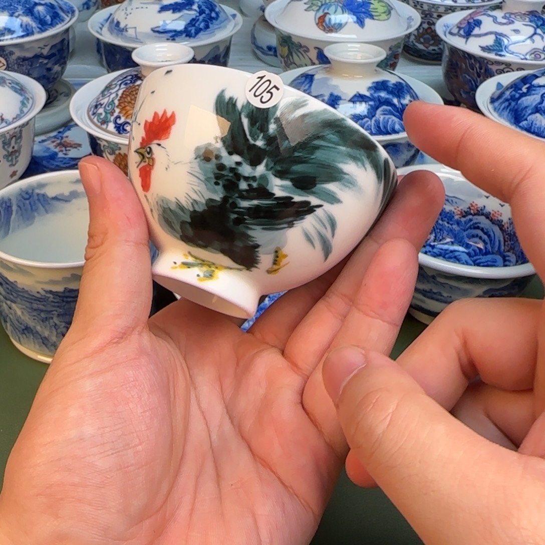 彦祖纯手工手绘茶具105