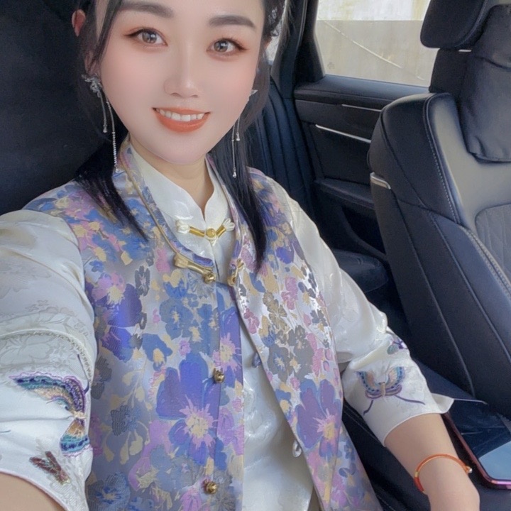 【百花盛开】新中式织锦缎马甲国风复古盘扣高级贵气新国风