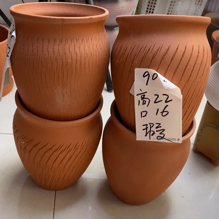 粗陶红陶绿植花盆901