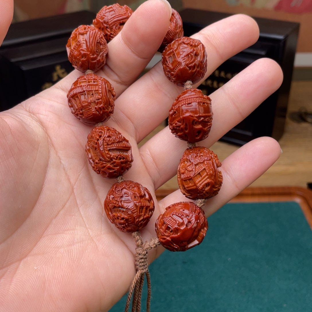 橄榄核吊坠男***耳苏州园林