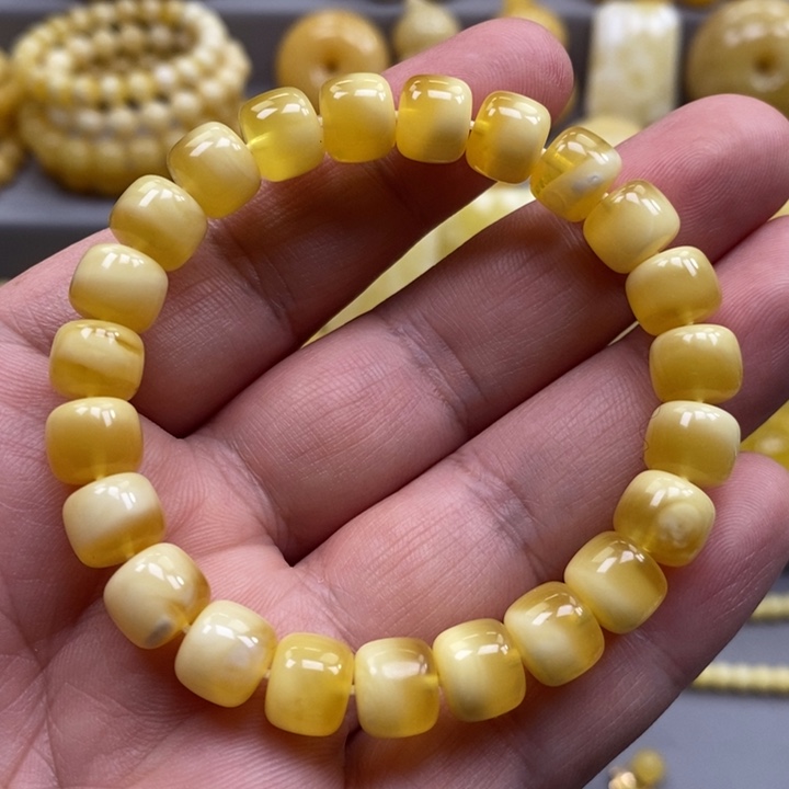 琥珀未镶嵌手链手串