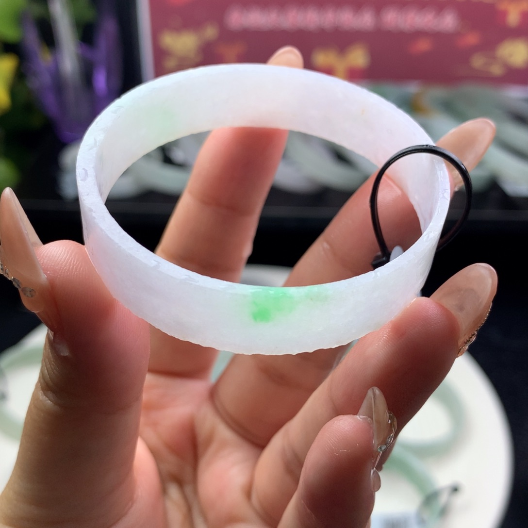 定制翡翠叮当镯未镶嵌50/51+ 