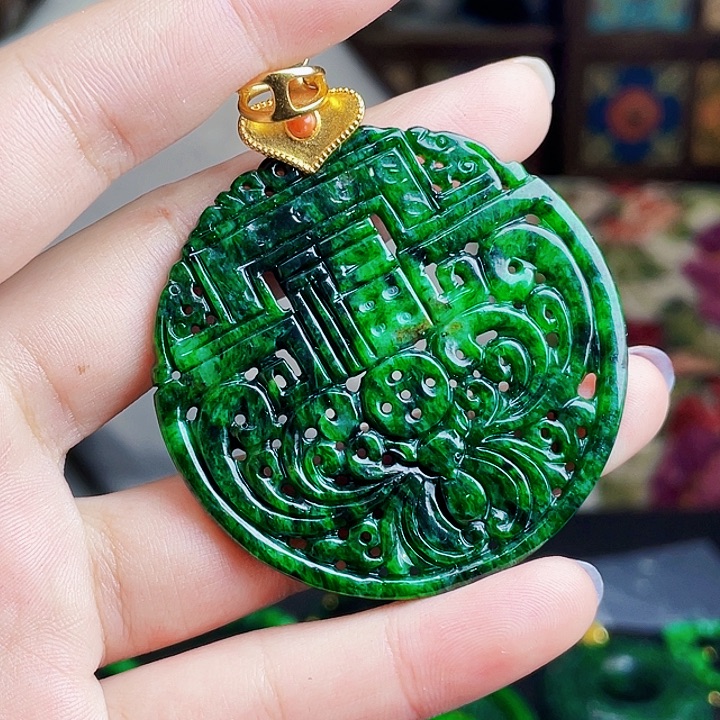 翡翠银S925镶嵌颈饰多样性