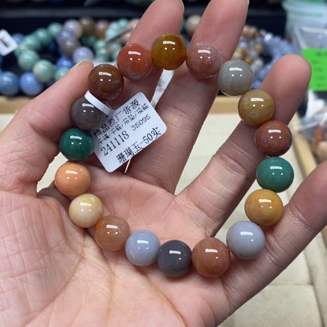 硅化珊瑚（珊瑚玉）手链未镶嵌099