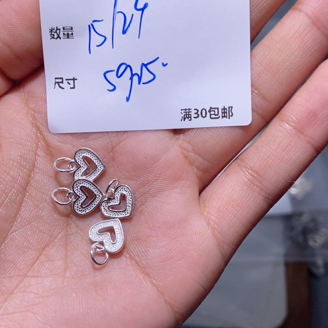水晶珠宝半成品银S925镶嵌SS366
