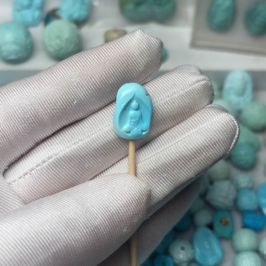 绿松石珠宝半成品未镶嵌