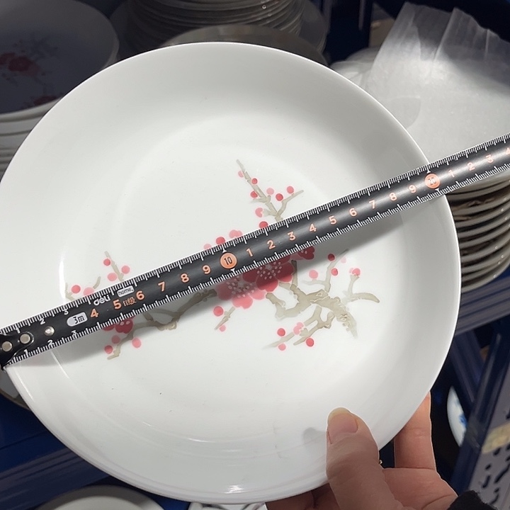 醴陵釉下五彩官窑瓷器20.5厘米浅碗