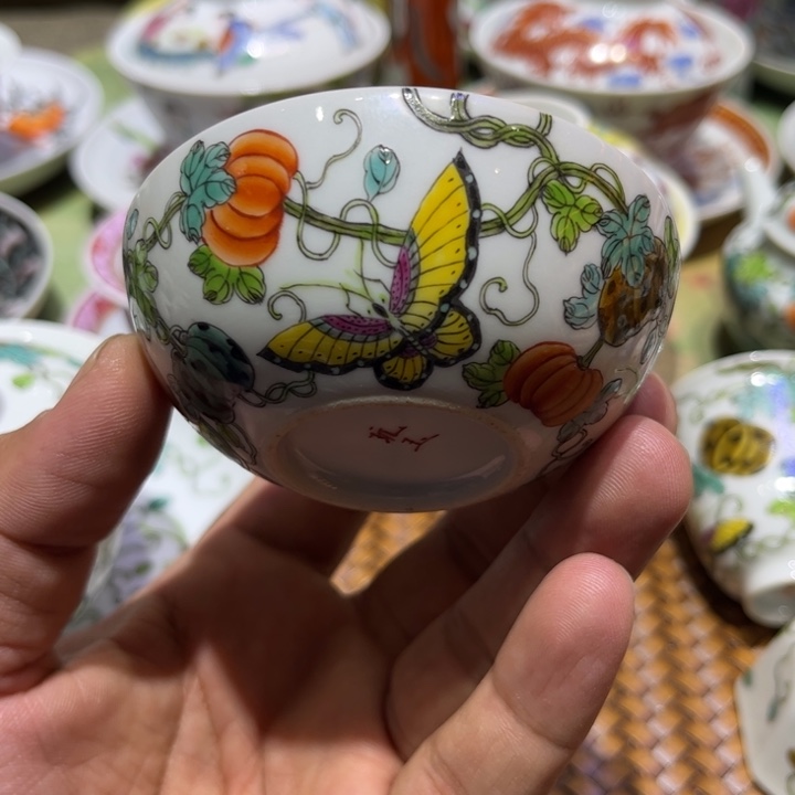 纯手绘精品盖碗杯