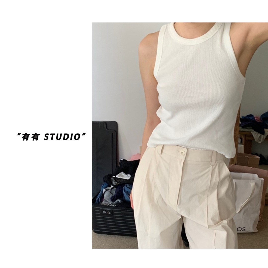 【爱心外穿背心】韩单修身显瘦印花无袖背心吊带打底百搭单品夏季女