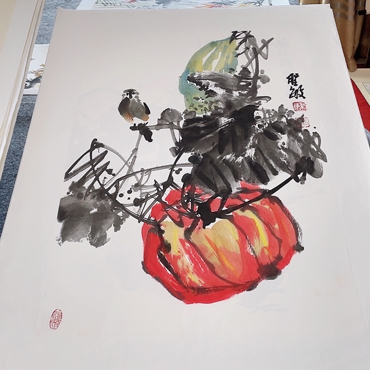 国画张圣敏先生纯手绘作品