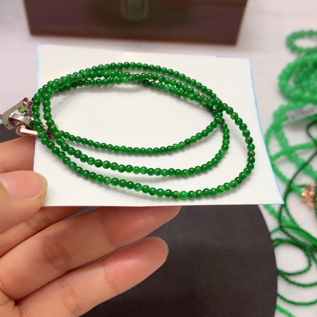 翡翠手链未镶嵌J****U缅甸翡翠