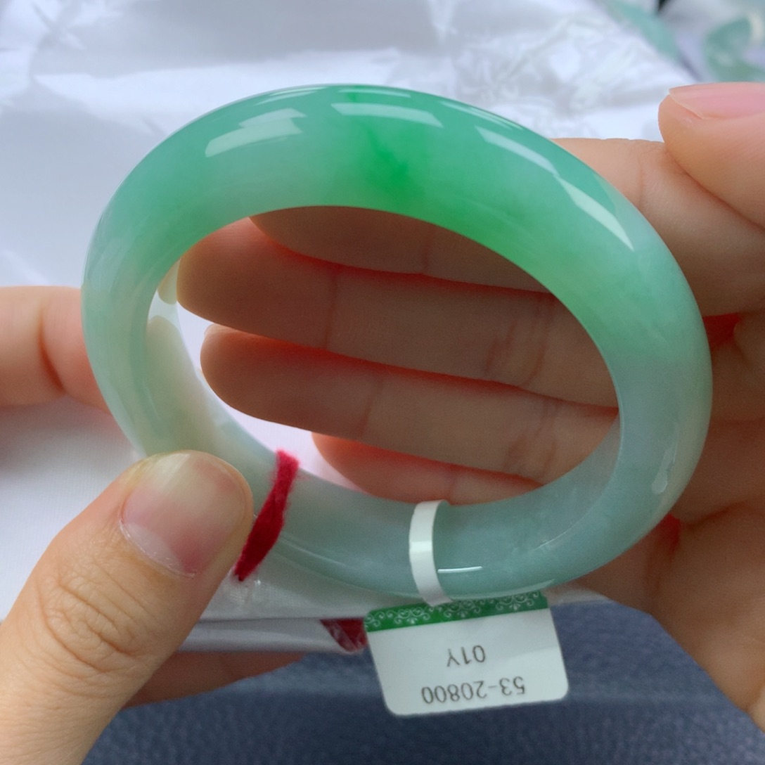 翡翠手镯未镶嵌53正