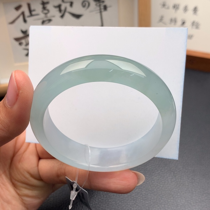 翡翠手镯未镶嵌翡翠手镯55圈口