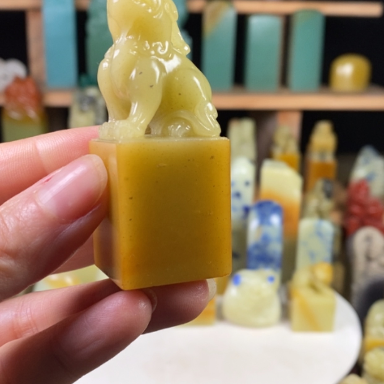 【闪购商品】青田石封门菜花黄……