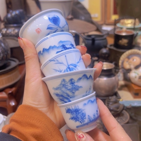 陶瓷中古工艺品摆件